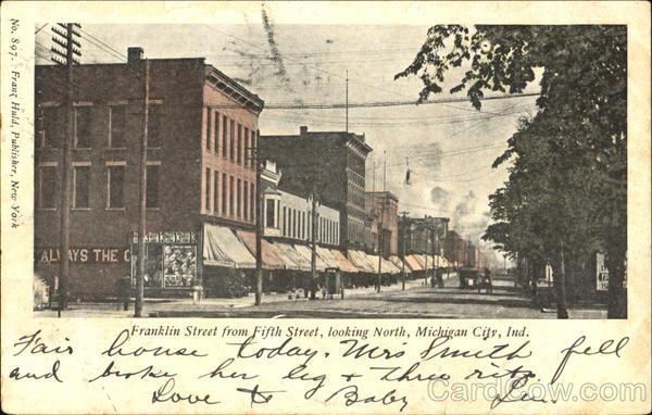 Franklin Street, Fifth Street Michigan City Indiana