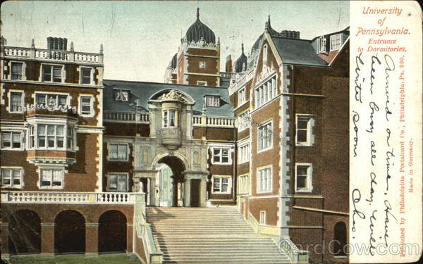 Entrance To Dormitories, University of Pennsylvania Dormitory Philadelphia