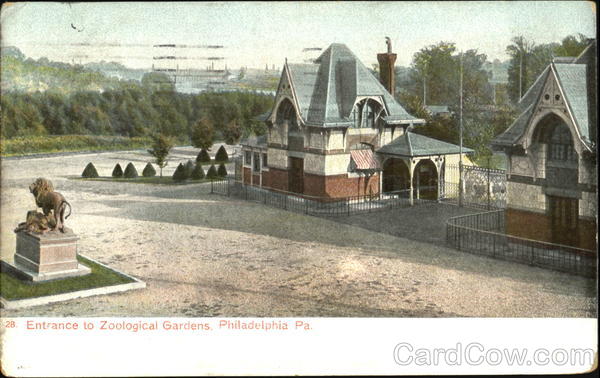 Entrance To Zoological Gardens Philadelphia Pennsylvania