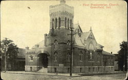 First Presbyterian Church Greenfield, IN Postcard Postcard