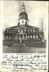 Maryland State Capitol Annapolis, MD Postcard Postcard