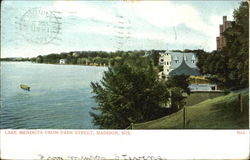 Lake Mendota From Park Postcard