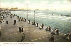 Showing Rolling Chairs Postcard