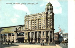 Wabash Passenger Station Postcard
