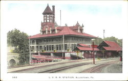 L. V. R. R. Station Allentown, PA Postcard Postcard