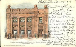 Peoples Savings Bank And Trust Co. Moline, IL Postcard Postcard