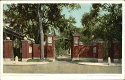Johnston Gate, Harvard University Postcard