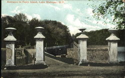 Entrance To Fairy Island Lake Mahopac, NY Postcard Postcard