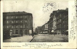 Main Street From Court Square North Postcard