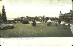 View Of Grounds-Soldiers Home Hampton, VA Postcard Postcard