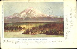 Mount Rainier From Lake Washington Postcard