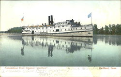 Connecticut River Steamer Hartford Postcard