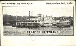 Steamer Greenland Riverboats Postcard Postcard