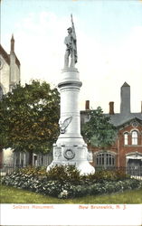 Soldiers Monument New Brunswick, NJ Postcard Postcard