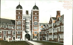 Entrance To Dormitory, University of Pennsylavnia Postcard