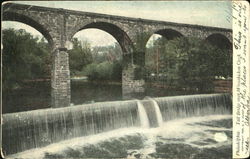 Tall Bridge Over Wissahickon Creek Postcard