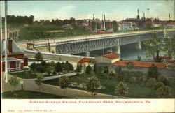 Girard Avenue Bridge, Fairmount Park Postcard