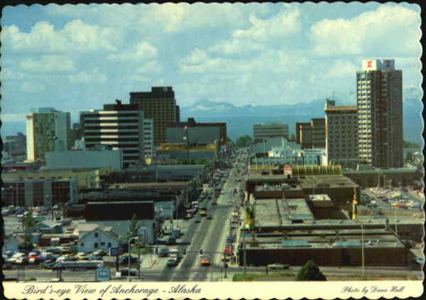 Bird's Eye View Of Anchorage Alaska