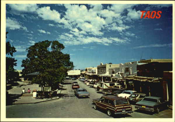 Taos Plaza, North Side New Mexico