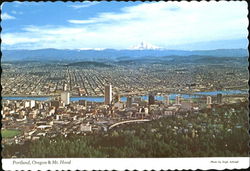 Portland & Mt. Hood Oregon Postcard Postcard