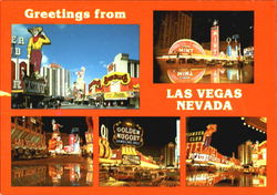 Greetings From Las Vegas, Fremont Street Postcard