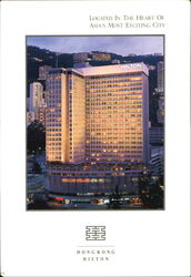 Hongkong Hilton, 2 Queen Road Postcard