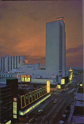 Spectacular View Of Hotels & Casinos Downtown Reno Postcard