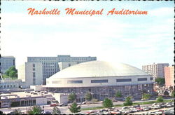Nashville Municipal Auditorium Tennessee Postcard Postcard