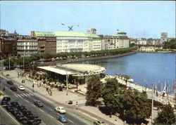 Jungfernstieg And Alsterpavillon Postcard