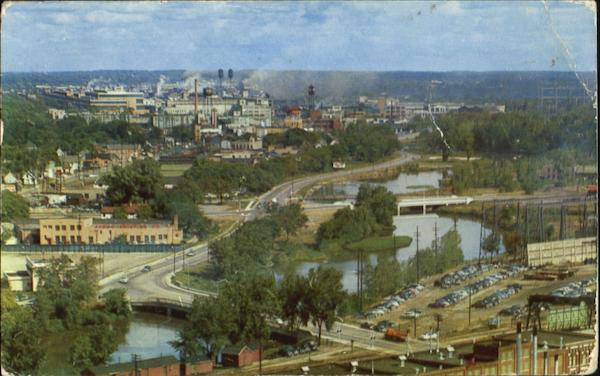 Aerial View Of Buick Motor Division Of General Motors Corp Flint, MI