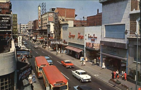Looking North On Granby Street Norfolk Virginia