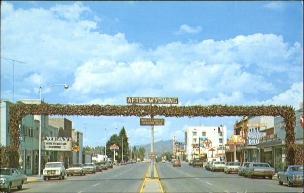 Elk Horn Arch, Washington Street Afton Wyoming