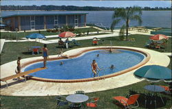 Lake Blue Motel Lake Placid, FL Postcard Postcard