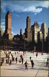 Skating In Central Park Postcard