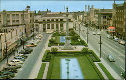 Monument Square Racine, WI Postcard Postcard