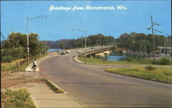 Greetings From Menomonie Wisconsin Postcard Postcard