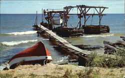 Fishing Dock At Jacksonport Wisconsin Postcard Postcard