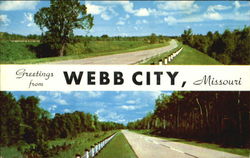 Greetings From Webb City Missouri Postcard Postcard