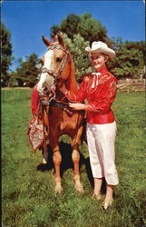 Posing Pretty! Cowboy Western Postcard Postcard