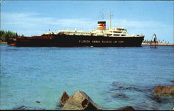 Florida-Havana Car Ferry Postcard