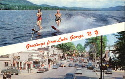 Greetings From Lake George Postcard