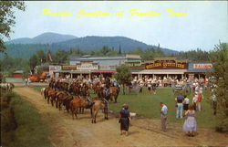 Prairie Junction At Frontier Town Postcard