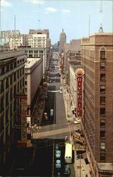 Wisconsin Ave., Looking West Postcard