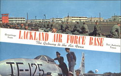 Greetings From Lackland Air Force Base Postcard