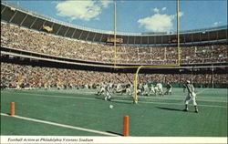 Football Action At Philadelphia Veterans Stadium Postcard