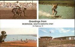 Greetings From Mobridge, Highway 12 Postcard