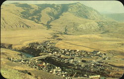 Panorama Of Gardiner Montana Postcard Postcard