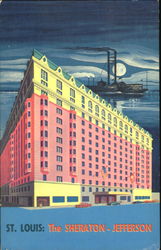 The Sheraton Jefferson Hotel, 12th Street St. Louis, MO Postcard Postcard