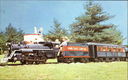 The Santa Claus Railway And Motor Goose Land Postcard