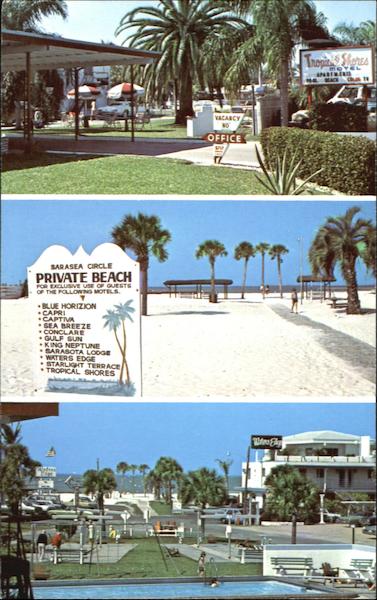 Tropical Shores Motel, 6717 Sarasea Circle Siesta Key Sarasota Florida